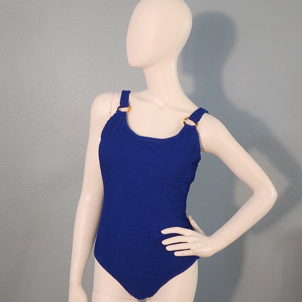 Chic Royal Blue One-Piece Swimsuit